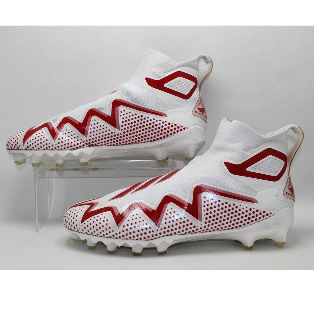 Adidas Freak Ultra 21 Football Cleats Mens 13 White Red Laceless GW2930